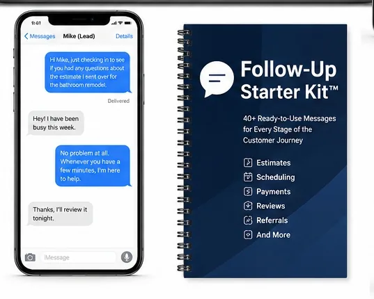 Follow-up messages on smartphone